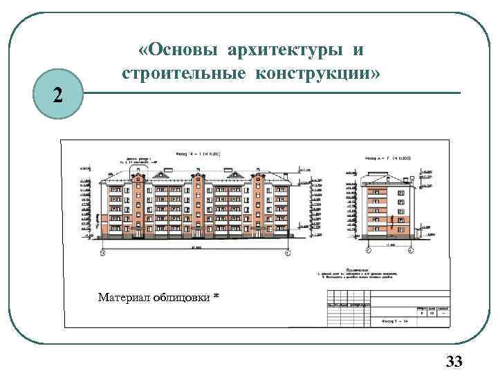 Курсовой проект основы архитектуры и строительных конструкций