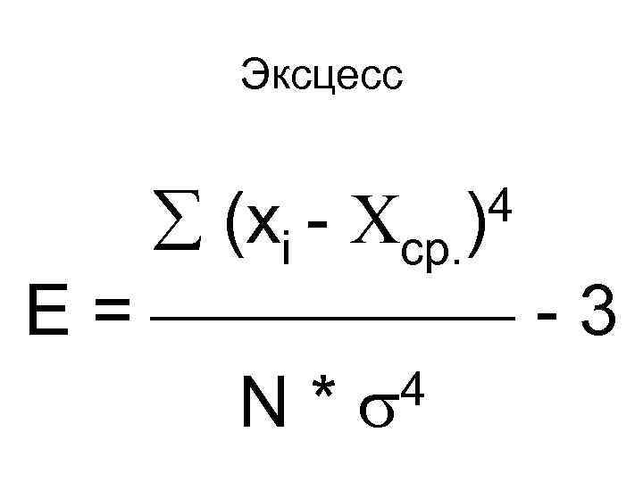 Эксцесс формула. Эксцесс. Точка эксцесса.