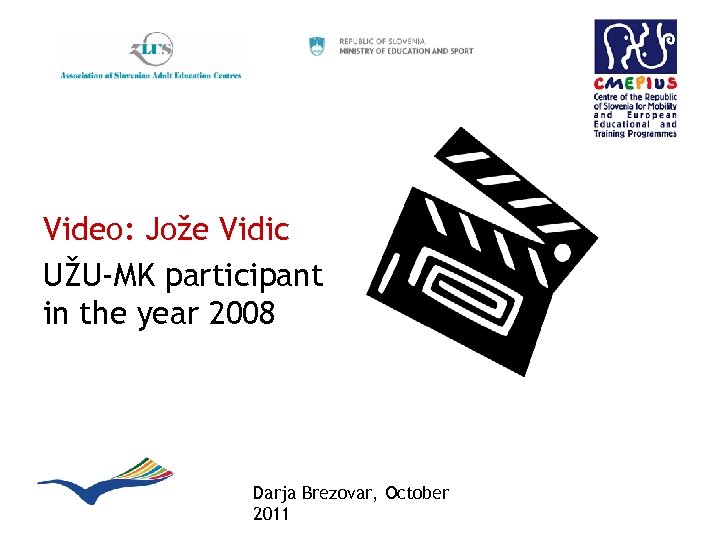 Video: Jože Vidic UŽU-MK participant in the year 2008 Darja Brezovar, October 2011 
