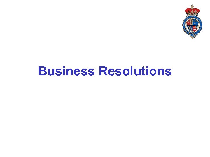 Business Resolutions 