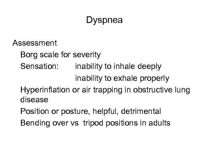 Dyspnea Chang Shim MD Pulmonary Division Jacobi Medical