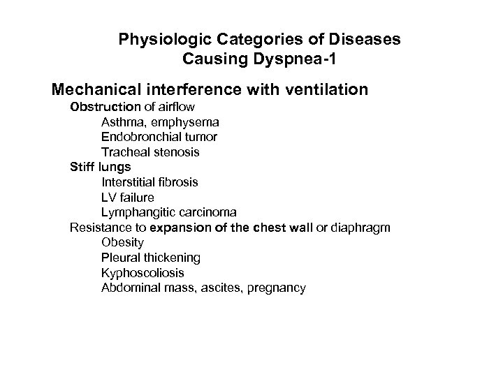 Dyspnea Chang Shim MD Pulmonary Division Jacobi Medical