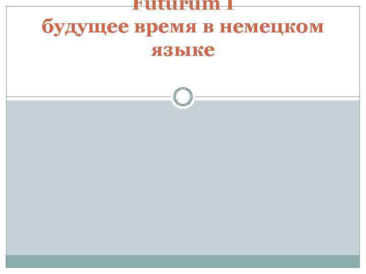 Futurum I будущее время в немецком языке 