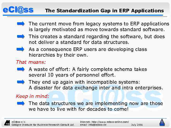 The Standardization Gap in ERP Applications The current move from legacy systems to ERP