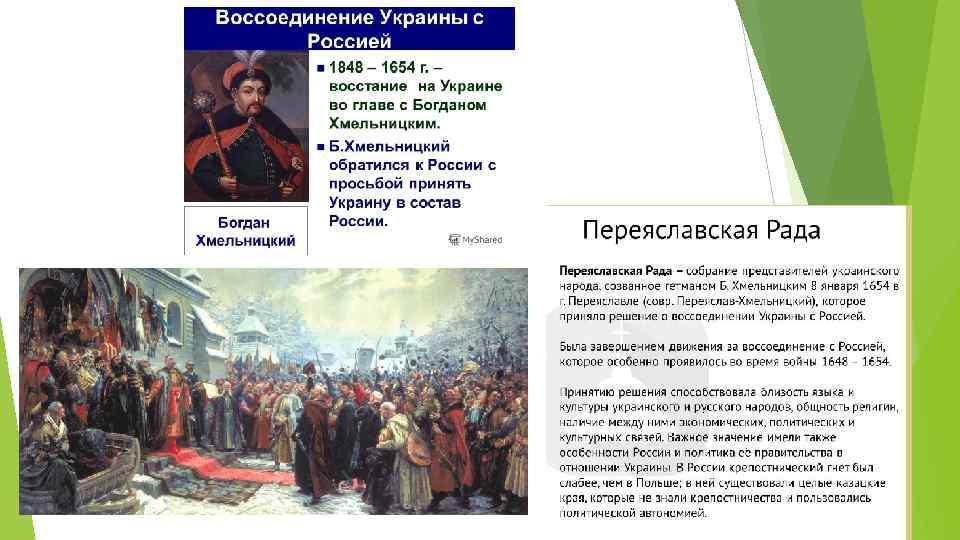 Богдан хмельницкий присоединение украины к россии карта