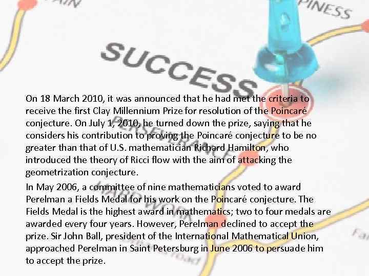 On 18 March 2010, it was announced that he had met the criteria to