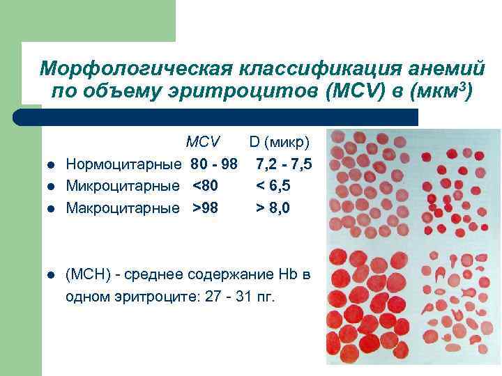 Макроцитарная анемия препараты