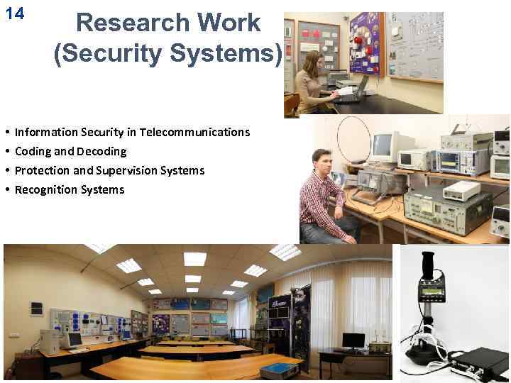 14 • • Research Work (Security Systems) Information Security in Telecommunications Coding and Decoding