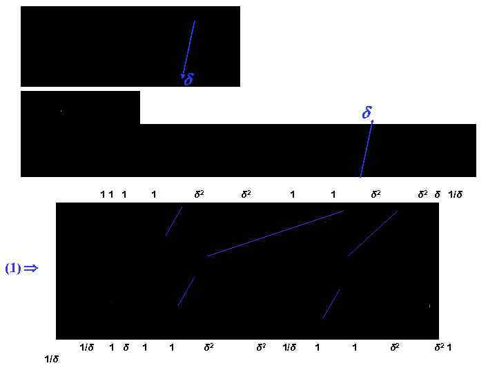  11 1 1 δ 2 δ 2 δ 1/δ (1) 1/δ 1 δ