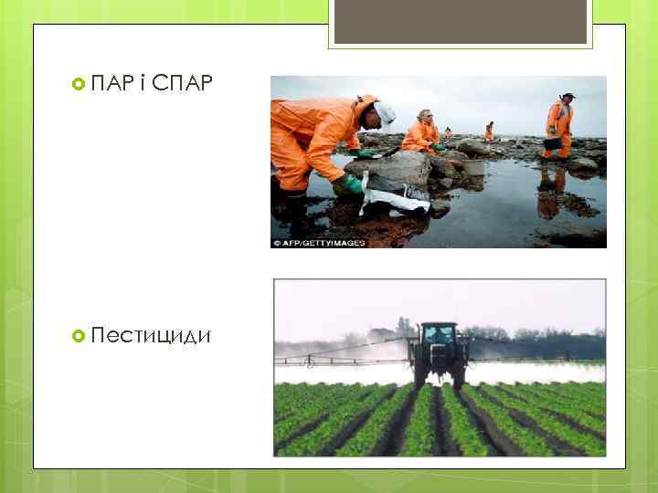  ПАР і СПАР Пестициди 