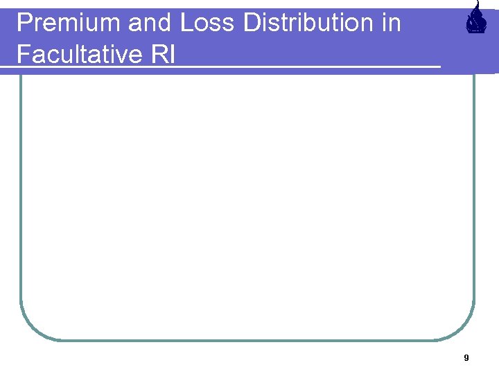 Premium and Loss Distribution in Facultative RI 9 