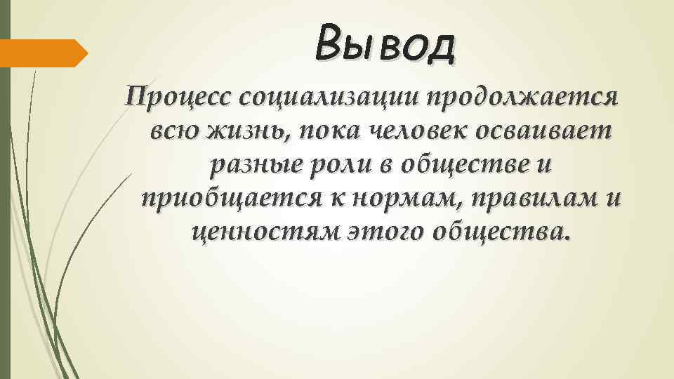 Социализация 8 класс презентация