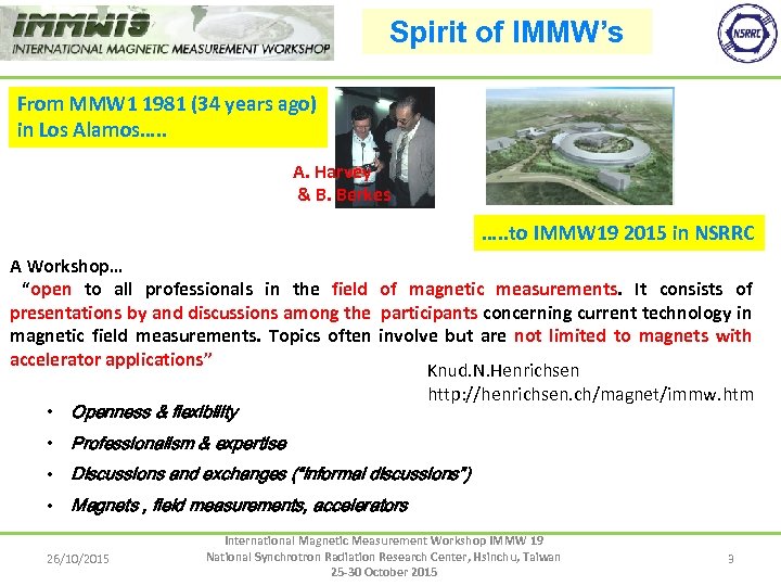 Spirit of IMMW’s From MMW 1 1981 (34 years ago) in Los Alamos…. .