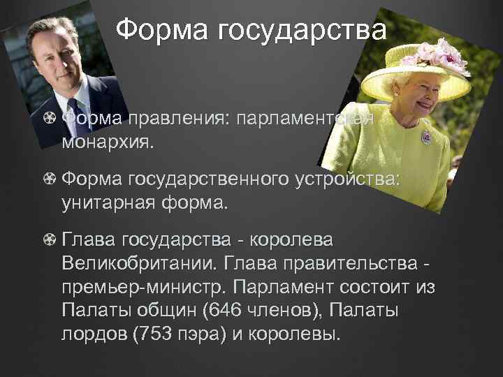 Глава форма государства