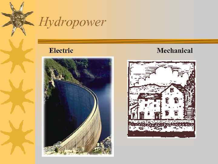 Hydropower Electric Mechanical 