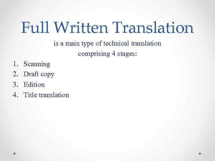 Written translator