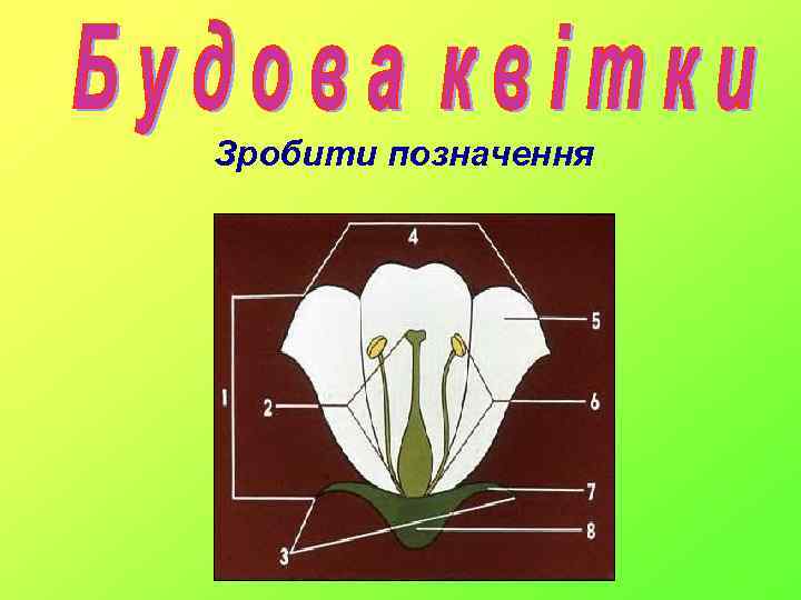 Зробити позначення 