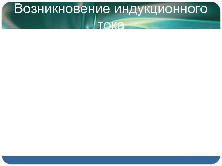 Возникновение индукционного тока 