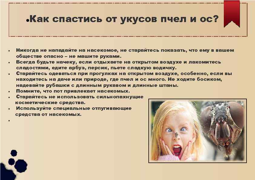 Обж 6 класс укусы насекомых и защита от них презентация