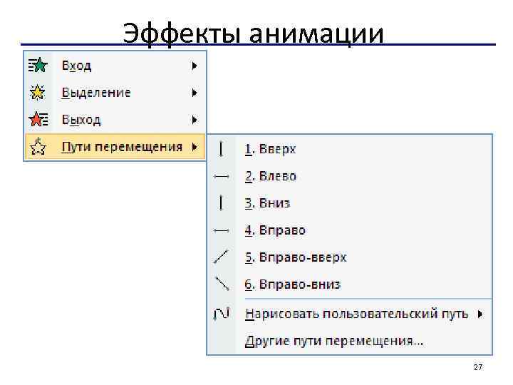 Эффекты анимации 27 