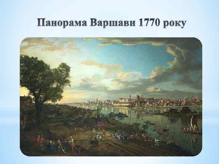 Панорама Варшави 1770 року 