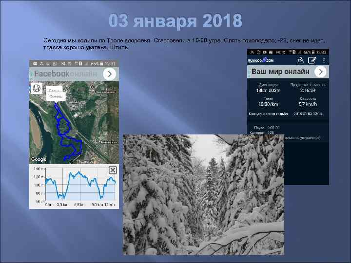 03 января 2018 Сегодня мы ходили по Тропе здоровья. Стартовали в 10 -00 утра.