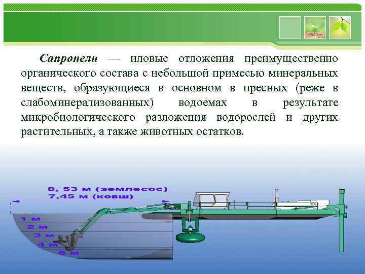 Сапропели — иловые отложения преимущественно органического состава с небольшой примесью минеральных веществ, образующиеся в