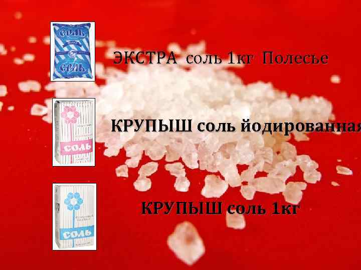 ЭКСТРА соль 1 кг Полесье КРУПЫШ соль йодированная КРУПЫШ соль 1 кг 