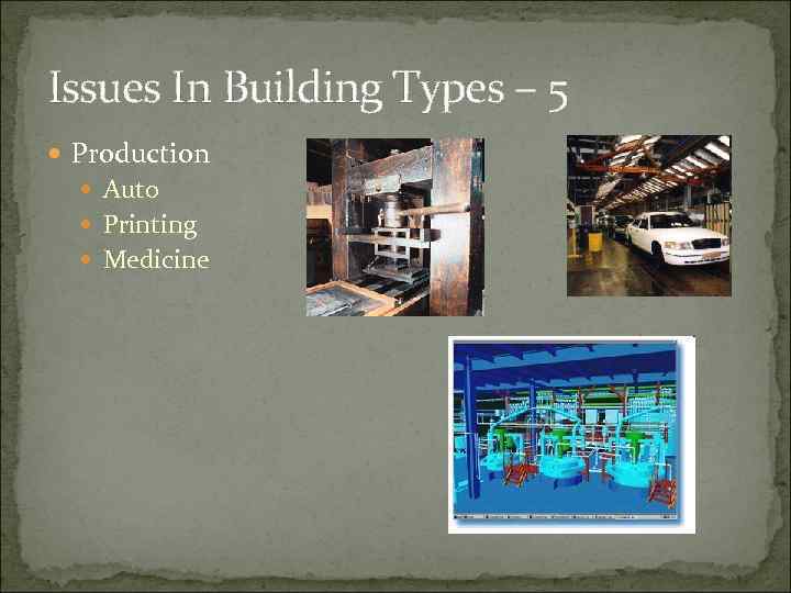 Issues In Building Types – 5 Production Auto Printing Medicine 