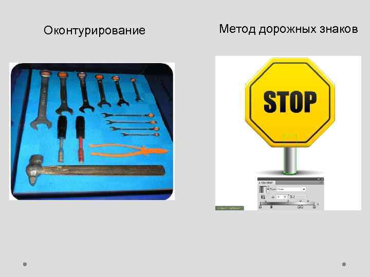 Оконтурирование Метод дорожных знаков 