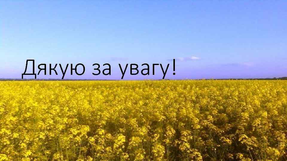 Дякую за увагу! 