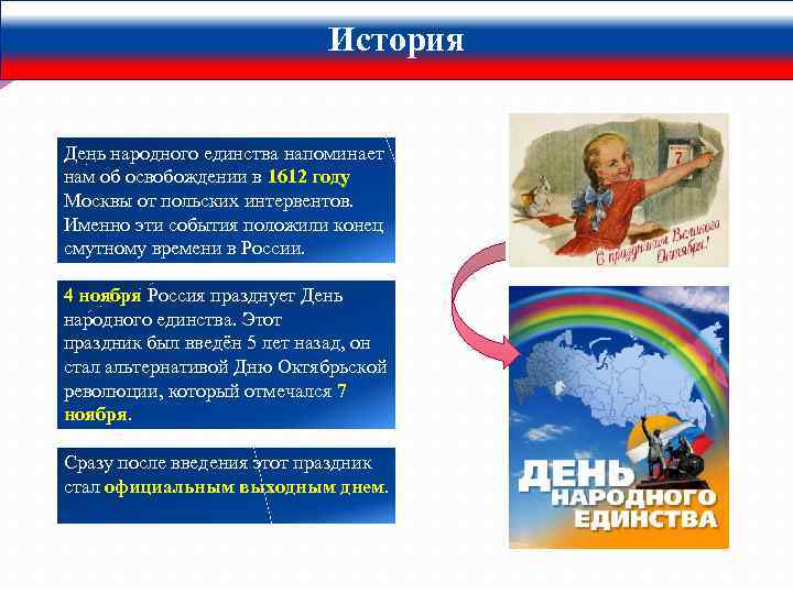 История День народного единства напоминает нам об освобождении в 1612 году Москвы от польских