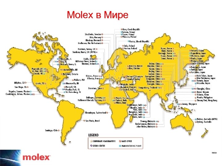Molex в Мире 