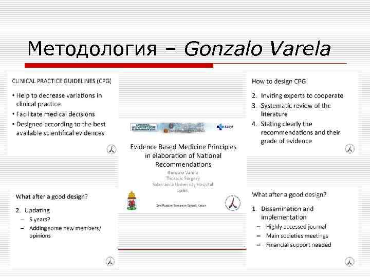 Методология – Gonzalo Varela 