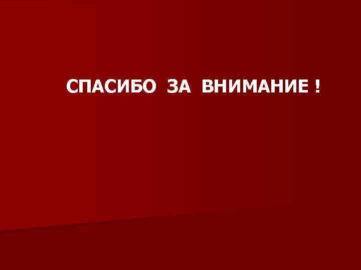 СПАСИБО ЗА ВНИМАНИЕ ! 