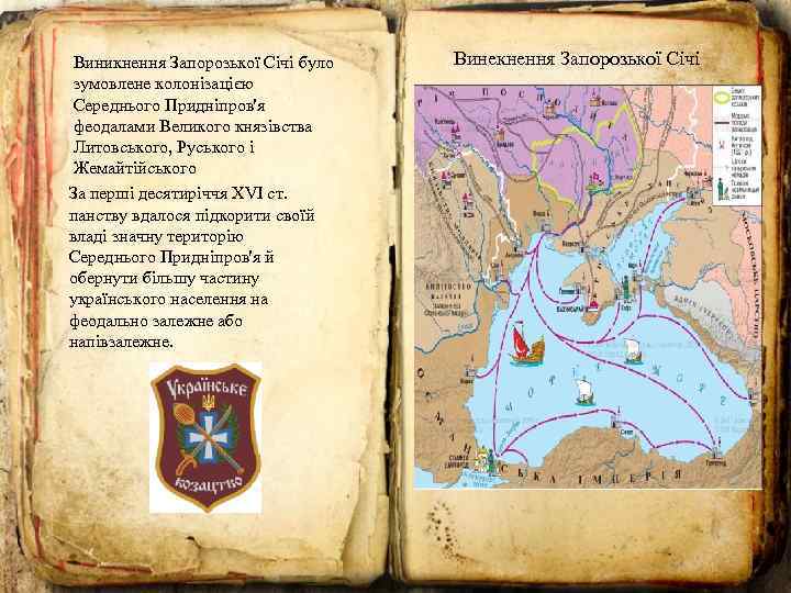 Виникнення Запорозької Січі було зумовлене колонізацією Середнього Придніпров'я феодалами Великого князівства Литовського, Руського і