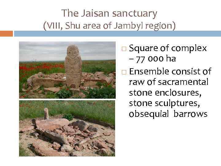The Jaisan sanctuary (VIII, Shu area of Jambyl region) Square of complex – 77