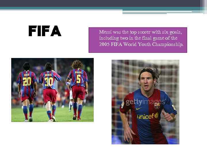  • Messi was the top scorer with six goals, including two in the