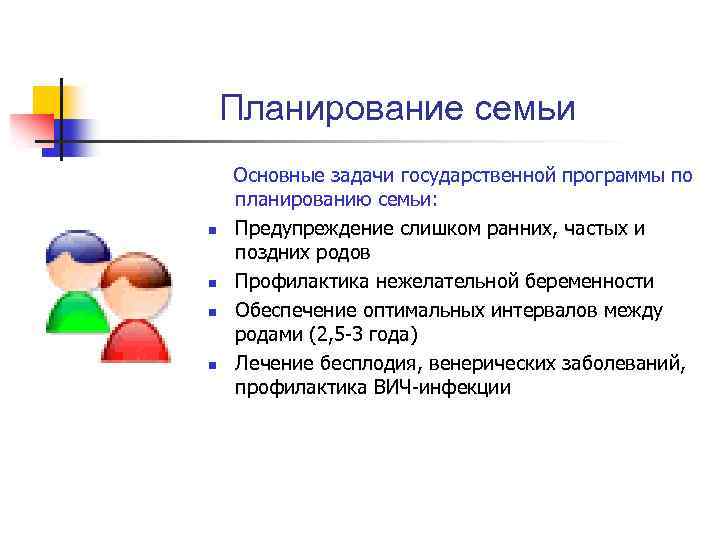 Презентация на тему планирование семьи