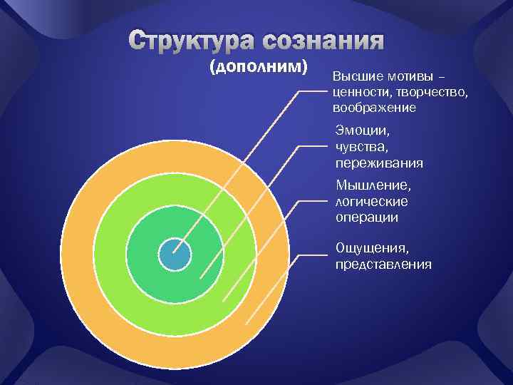 Схема структуры сознания