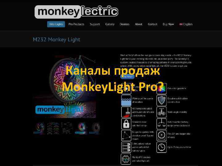Каналы продаж Monkey. Light Pro? 