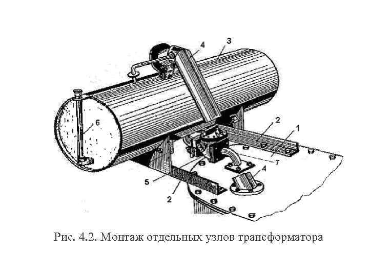 Рис. 4. 2. Монтаж отдельных узлов трансформатора 