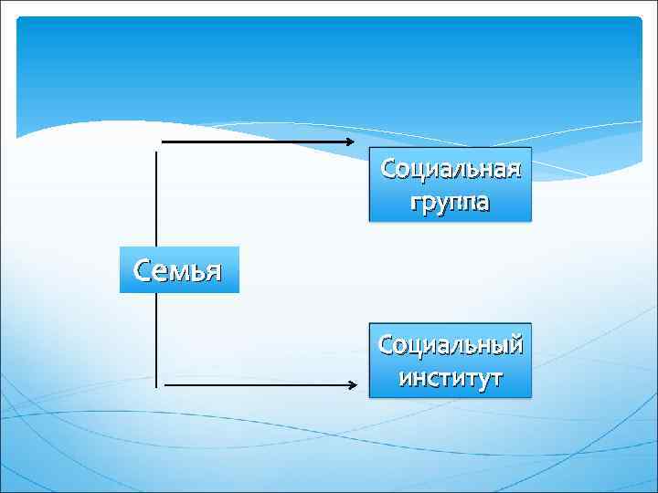 Социальная группа Семья Социальный институт 