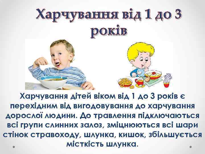 Реферат: Вигодовування і харчування у різні вікові періоди здорових дітей