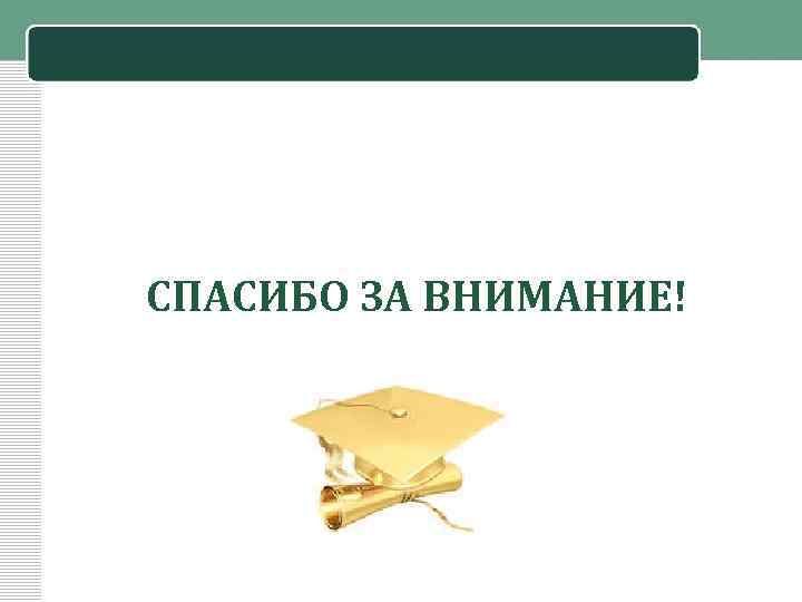 СПАСИБО ЗА ВНИМАНИЕ! 