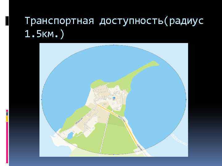 Транспортная доступность(радиус 1. 5 км. ) 
