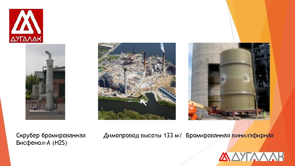 Скрубер бромированная Бисфенол-А (H 2 S) Димопровод высоты 133 м/ Бромированная винилэфирная 