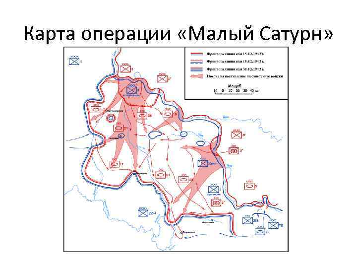 Карта операции «Малый Сатурн» 