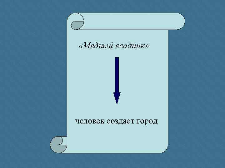  «Медный всадник» человек создает город 