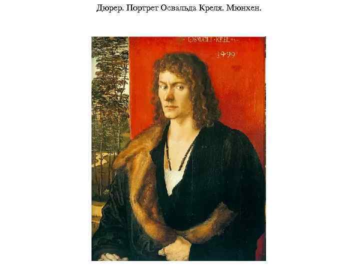 Дюрер. Портрет Освальда Креля. Мюнхен. 